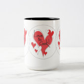 2 Couleurs Amour à faire cuire ! tasse (Centre)