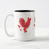 2 Couleurs Amour à faire cuire ! tasse (Gauche)