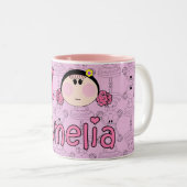 2 Couleurs Amour Amelia de la tasse I (Devant droit)