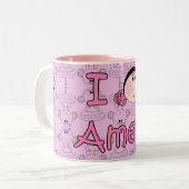 2 Couleurs Amour Amelia de la tasse I (Devant gauche)