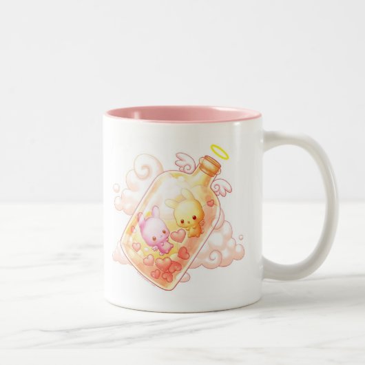 2 Couleurs Amour dans une tasse de bouteille (Droit)