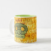 2 Couleurs Amour de tasse de Claddagh d'Irlandais pour (Devant gauche)