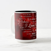 2 Couleurs Amour tasse de café (Devant gauche)