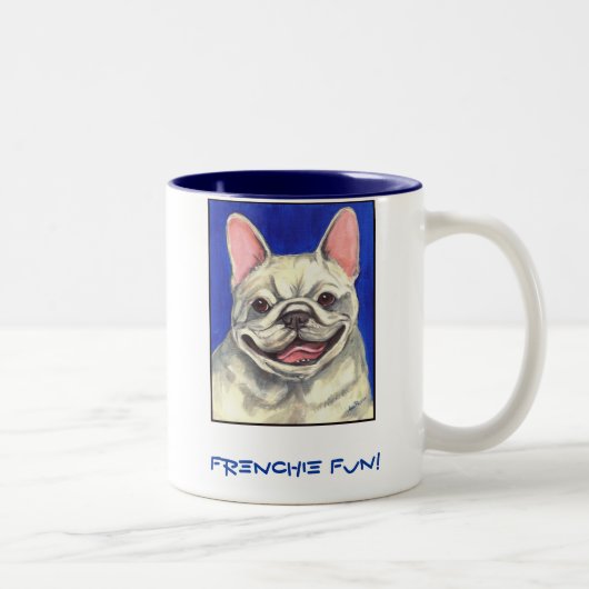 2 Couleurs Amusement de Frenchie ! Tasse (Droit)