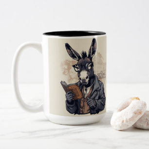 2 Couleurs Âne sage — Tasse