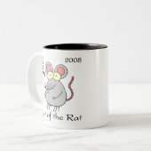 2 Couleurs Année de la tasse de rat (Devant gauche)