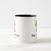 2 Couleurs Année de la tasse de tigre (Centre)