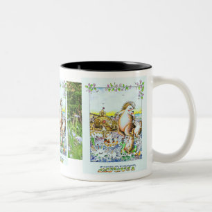 2 Couleurs Août, tasse d'anniversaire de hérisson