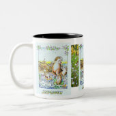 2 Couleurs Août, tasse d'anniversaire de hérisson (Gauche)