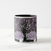 2 Couleurs Arbre dans la tasse de neige (Centre)
