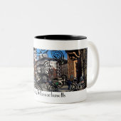 2 Couleurs Arts et tasse de Boston de métiers (Devant droit)