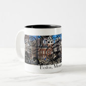 2 Couleurs Arts et tasse de Boston de métiers (Devant gauche)