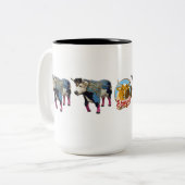 2 Couleurs "ArtToro" tasse de 15 onces (Devant gauche)