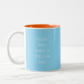 2 Couleurs Astronaute Bleu Clair - Tasse (Gauche)