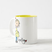 2 Couleurs Attendre une tasse de bébé (Devant gauche)