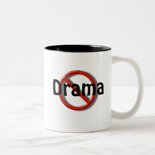 2 Couleurs Aucun drame aucune tasse de pleurnicherie (Droit)