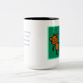 2 Couleurs Aucune queue ? Pas un singe - tasse (Centre)