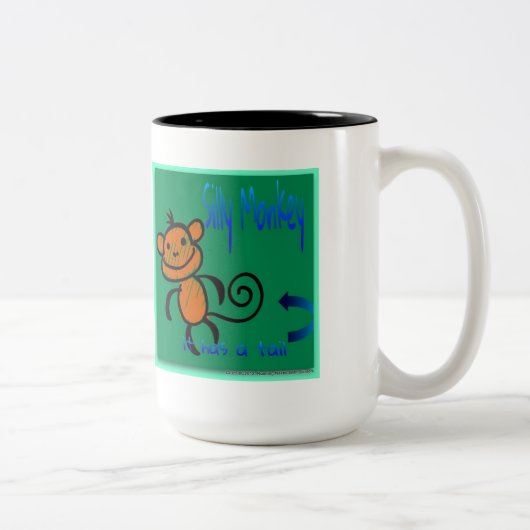 2 Couleurs Aucune queue ? Pas un singe - tasse (Droit)