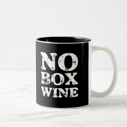 2 Couleurs Aucune tasse de vin de boîte (Droit)