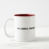 2 Couleurs Aucune tasse d'expérimentation animale (Gauche)