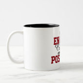 2 Couleurs avec assez de café tout est possible drôle tasse (Gauche)