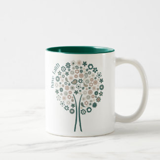 2 Couleurs Ayez la foi - tasse d'arbre