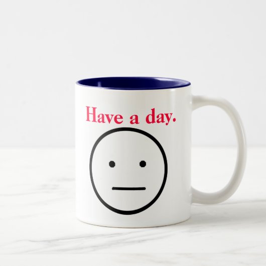 2 Couleurs Ayez une tasse de jour (Droit)