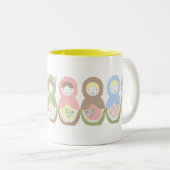 2 Couleurs Babuschka tasse ♥ (Devant droit)