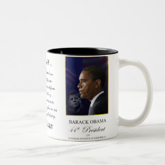 2 Couleurs Barack Obama avec John F. Kennedy - tasse