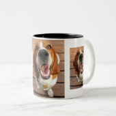 2 Couleurs Beagle amoureux tasse (Devant droit)