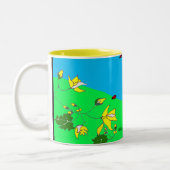 2 Couleurs Beagle sur la tasse de colline (Gauche)