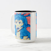2 Couleurs Beauté dans la tasse bleue (Devant gauche)