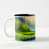 2 Couleurs Belle cascade mantra tasse de café (Gauche)