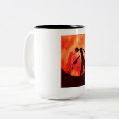 2 COULEURS BELLE TASSE DE CAFÉ DE FLEUR (Devant gauche)