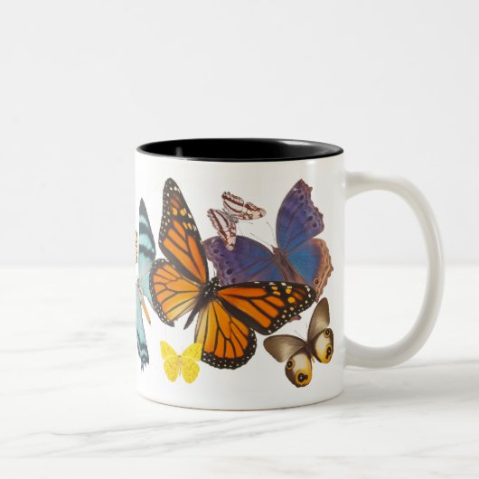 2 Couleurs Belle tasse de papillons (Droit)