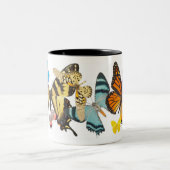 2 Couleurs Belle tasse de papillons (Centre)