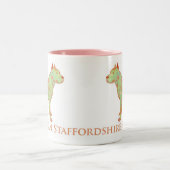 2 Couleurs Belle tasse de Pitbull/Staffy Terrier (Centre)