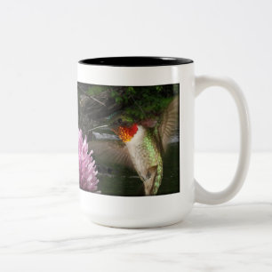 2 Couleurs Belle tasse d'imaginaire de colibri