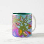 2 Couleurs Belle variation de tasse de jardin (Devant droit)