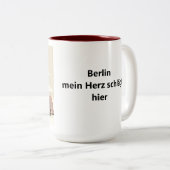 2 Couleurs Berlin Skyline Tasse - Heimatliebe Pur (Devant droit)