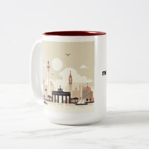 2 Couleurs Berlin Skyline Tasse - Heimatliebe Pur