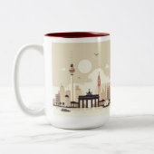2 Couleurs Berlin Skyline Tasse - Heimatliebe Pur (Gauche)