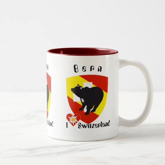 2 Couleurs Berne Berne Berna Suisse Tasse (Droit)