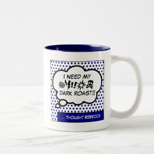 2 Couleurs Besoin de ma tasse de café à deux tons