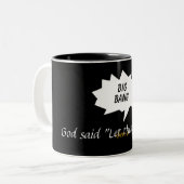 2 Couleurs Big Bang - tasse noire (Devant gauche)