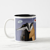 2 Couleurs Blaireaux dans la tasse d'amour (Gauche)