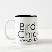 2 Couleurs Blanc de tasse de Birdchick (Gauche)