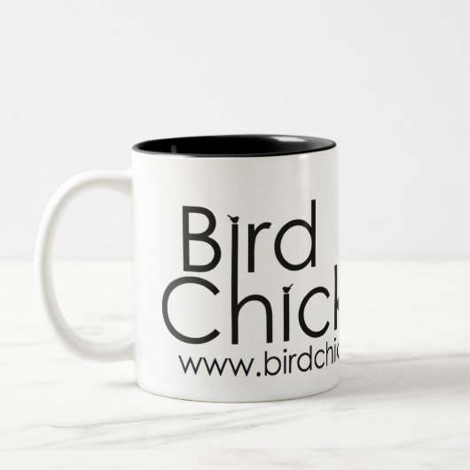 2 Couleurs Blanc de tasse de Birdchick (Gauche)