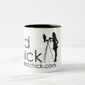 2 Couleurs Blanc de tasse de Birdchick (Centre)