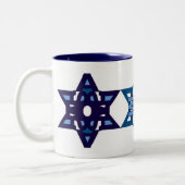 2 Couleurs Blanc de tasse de SHALOM (Gauche)